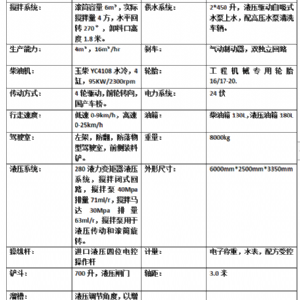 自上料混泥土攪拌車(chē)